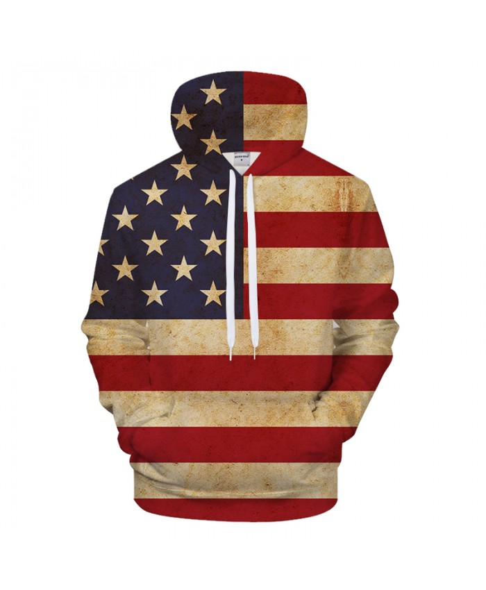 Flag Strip 3D Hoodies Print Hoody Men Sweatshirt Casual Tracksuit Harajuku Coat Streatwear Pullover Brand Drop ship