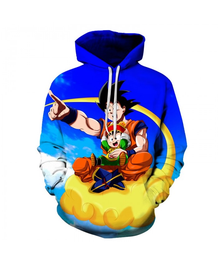 Flying in the sky Men Hoodies Dragon Ball 3D Print Women Hoodie Band Sweatshirts Pullover Tracksuit Long Sleeve Goku Top DropShip