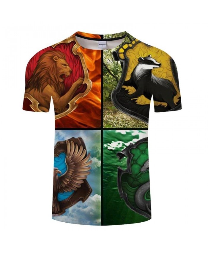 Four Types Of Animals Movie 3D Print Men tshirt Crossfit Shirt Casual Summer Short Sleeve Male T Shirt Men Brand Men