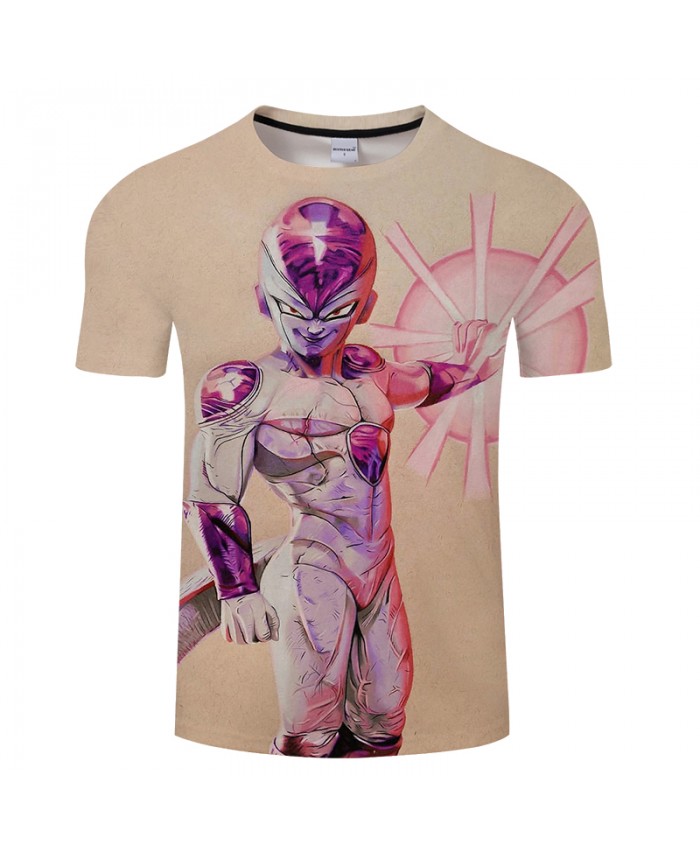 Frieza Anime 3D Print T shirt Men Summer Short Sleeve Tops&Tees Boy Tshirt Dragon Ball Loose Hip Hop 2021 Drop Ship
