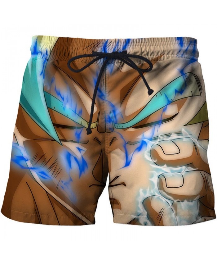 Full Of Fireworks Dragon Ball Men Anime 3D Printed Beach Short Casual Summer Male Quick Dry Breathable Board Short