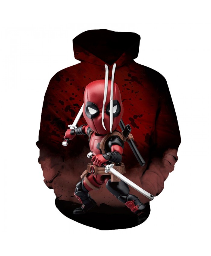 Fun Deadpool 2 Printed Hoodies Men Women 3d Hoodies Sweatshirts Boy Jackets Quality Pullover Fashion Hooded Tracksuits Out Coat