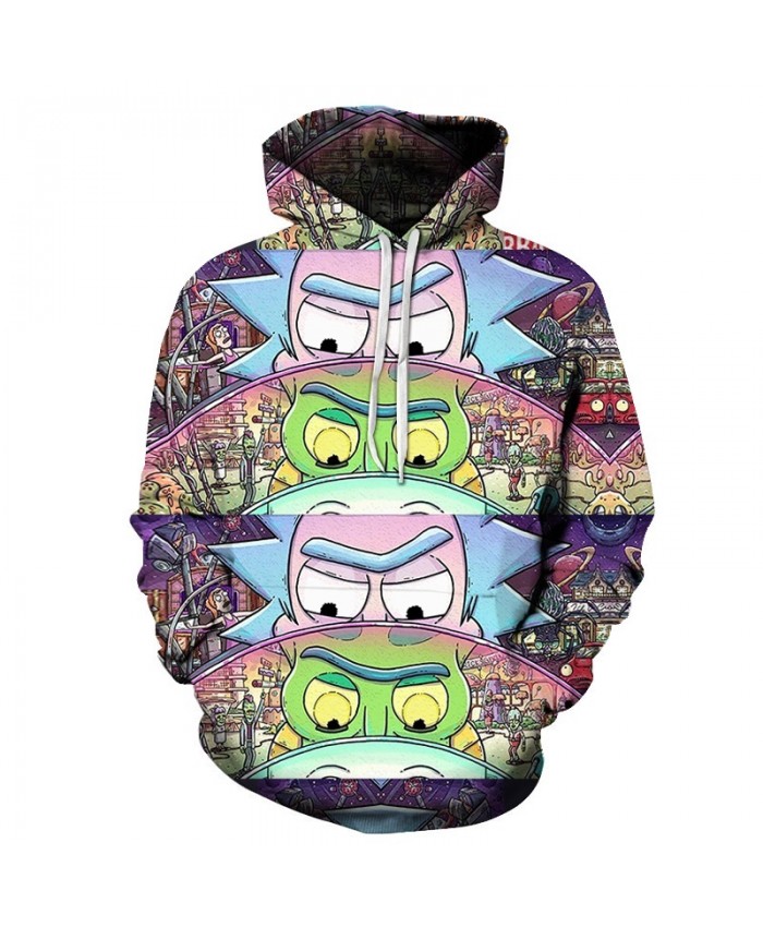 Funny Hoodies Men Women Sweatshirts 3D Hoodie Rick and Morty Pullover Streetwear Hoody Anime Tracksuits Drop Ship A