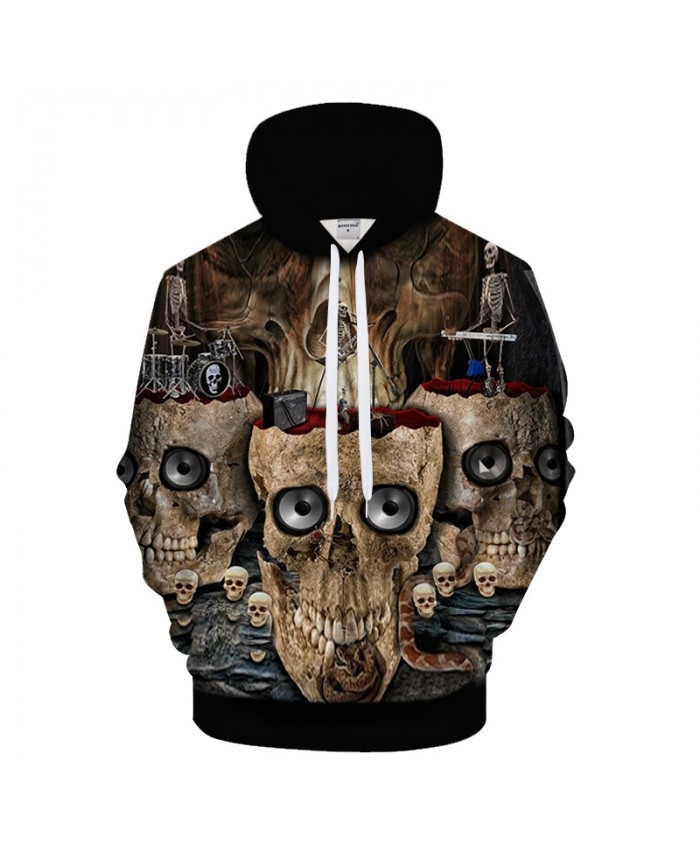 Funny Skull 3D Hoodies Men Women Hoody Streetwear Sweatshirt Printed Tracksuits Pullover Hoodie Male Cloth Drop Ship