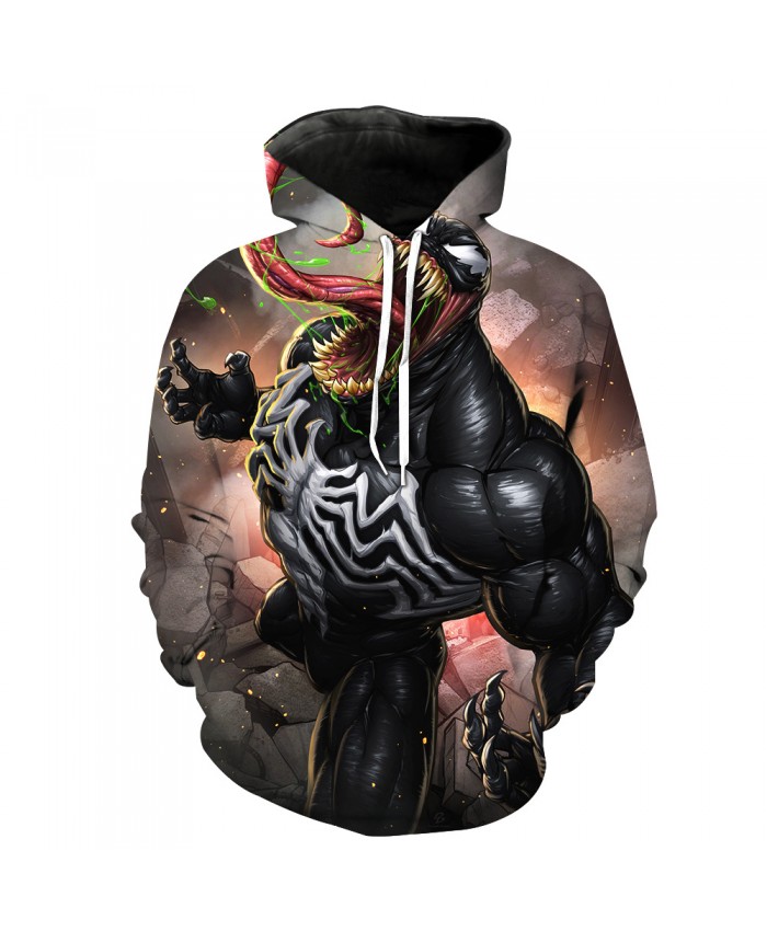 Funny Women Men Hoodie movies Venom 3D Print Casual Hoodies Sweatshirt Casual Pullover Sportswear A