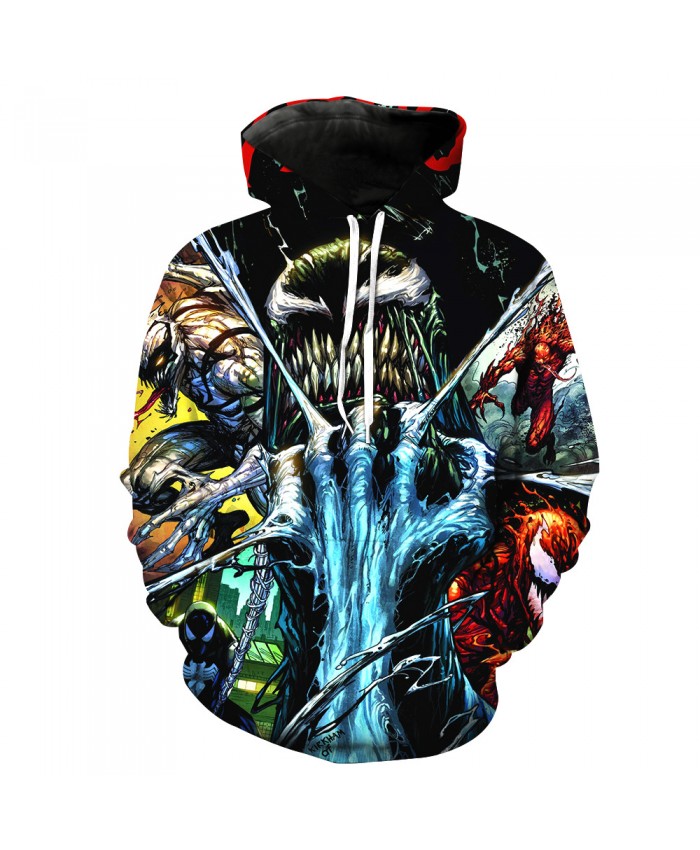 Funny Women Men Hoodie movies Venom 3D Print Casual Hoodies Sweatshirt Casual Pullover Sportswear B