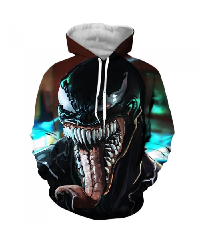 Funny Women Men Hoodie movies Venom 3D Print Casual Hoodies Sweatshirt Casual Pullover Sportswear Q