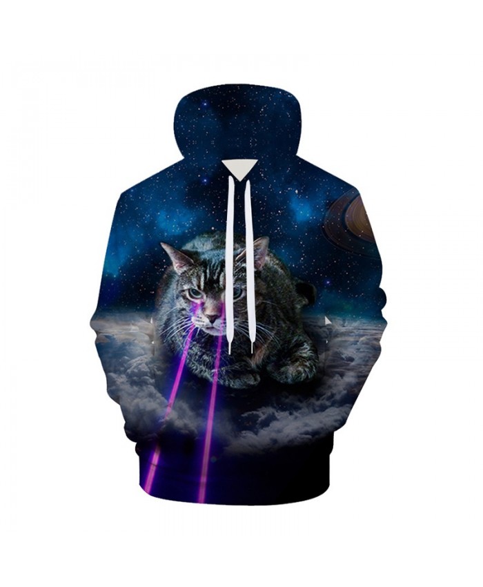 Galaxy 3D Hoodies Cat Hoodie Sweatshirts Animal Space Pullover Casual Tracksuits Brand Fashion Coats Streetwear Clothes B