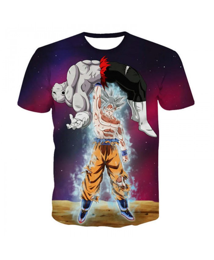 Galaxy Space Anime Dragon Ball Z 3D T Shirts Summer Cartoon Men Boy Super Saiyan Kids Goku Fighting Tshirt Casual Tee Tops 5XL