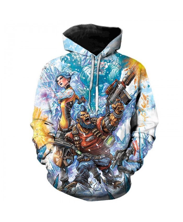 Game Borderlands 3 3D Printed Hoodies Men Women Singer Hooded Sweatshirts Spring Outerwear Plus Size Unisex Polluver A
