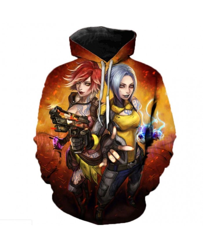 Game Borderlands 3 3D Printed Hoodies Men Women Singer Hooded Sweatshirts Spring Outerwear Plus Size Unisex Polluver B
