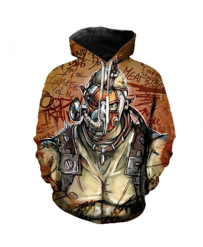Game Borderlands 3 3D Printed Hoodies Men Women Singer Hooded Sweatshirts Spring Outerwear Plus Size Unisex Polluver E