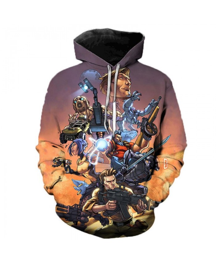 Game Borderlands 3 3D Printed Hoodies Men Women Singer Hooded Sweatshirts Spring Outerwear Plus Size Unisex Polluver F