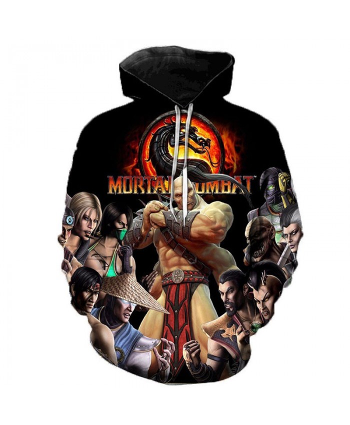 Game Mortal Kombat 11 3D Printed Hoodies Men Women Hooded Sweatshirts Spring Outerwear Plus Size Unisex Cool Polluver