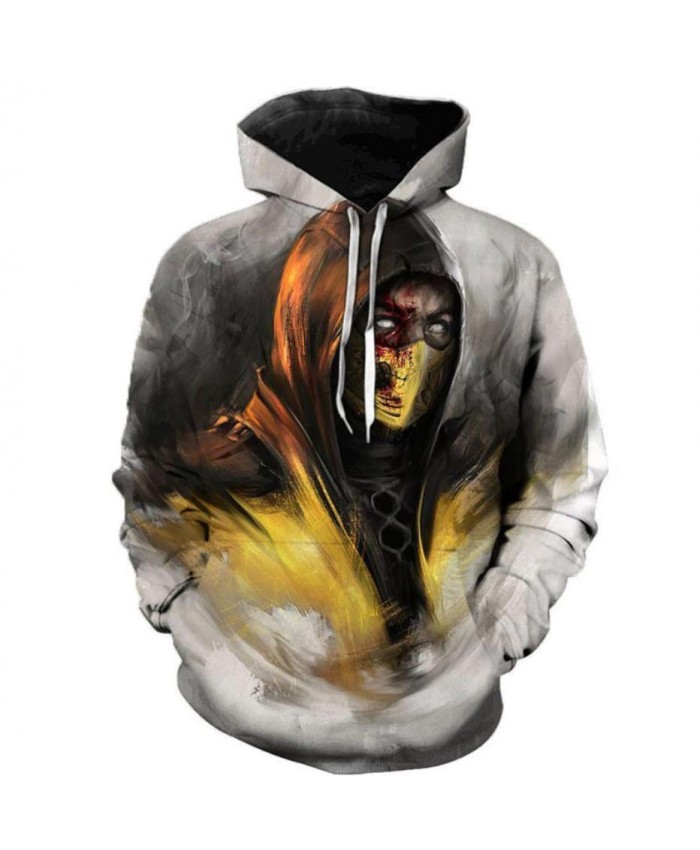 Game Mortal Kombat 11 3D Printed Hoodies Men Women Hooded Sweatshirts Spring Outerwear Plus Size Unisex Cool Polluver B
