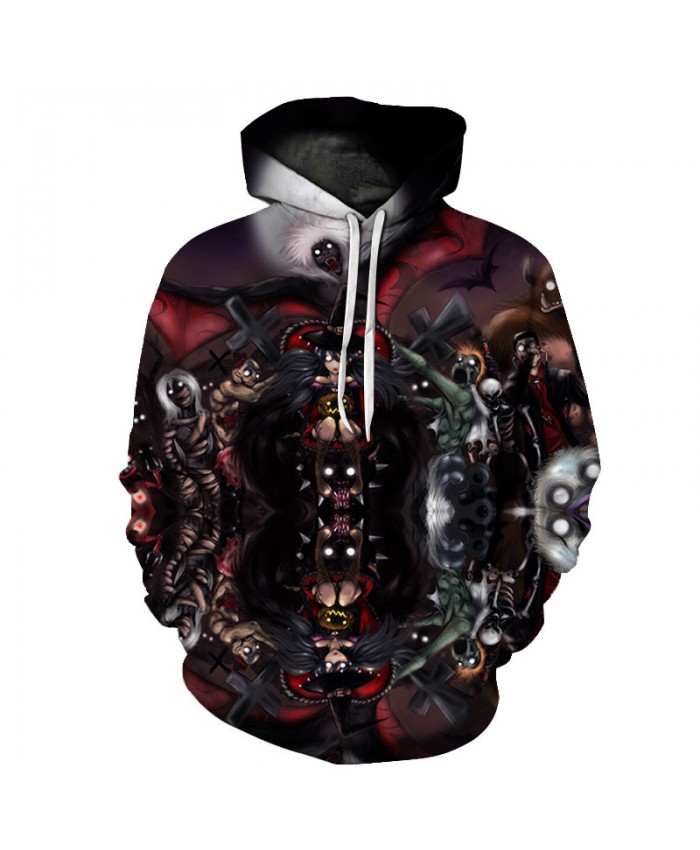 Ghost Shadow 3D Print Hoodies Men Hoody Harajuku Hoodie Streatwear Sweatshirt Tracksuit Pullover Hip Hop Dropship