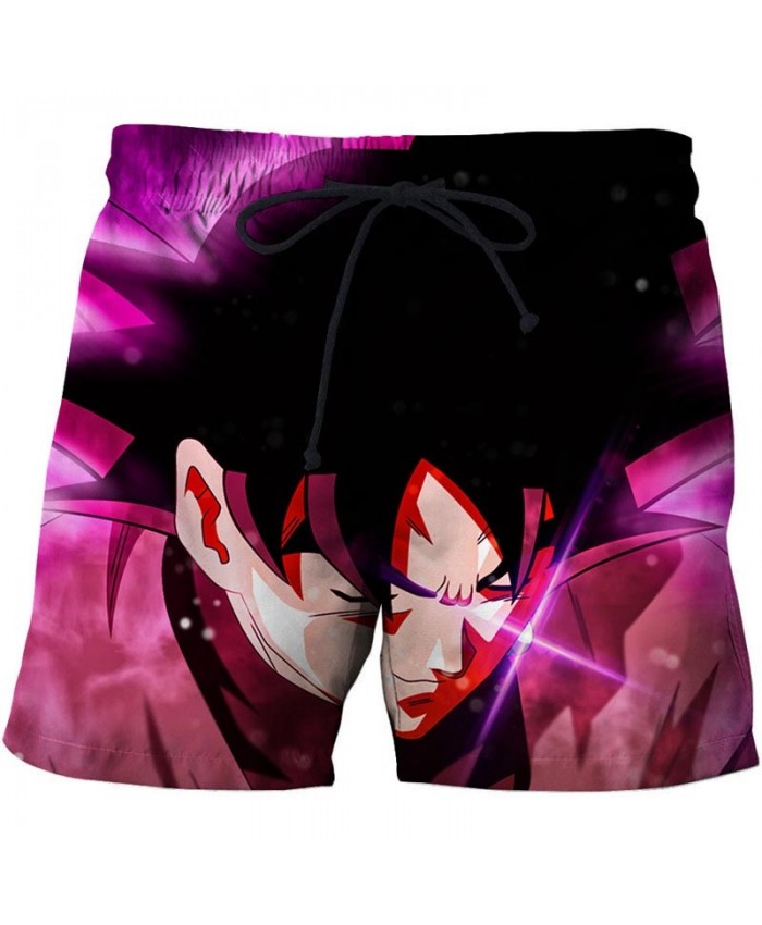 Glare Light Dragon Ball Men Anime 3D Stone Printed Beach Shorts Casual Beachwear Male Quick Drying Board Shorts