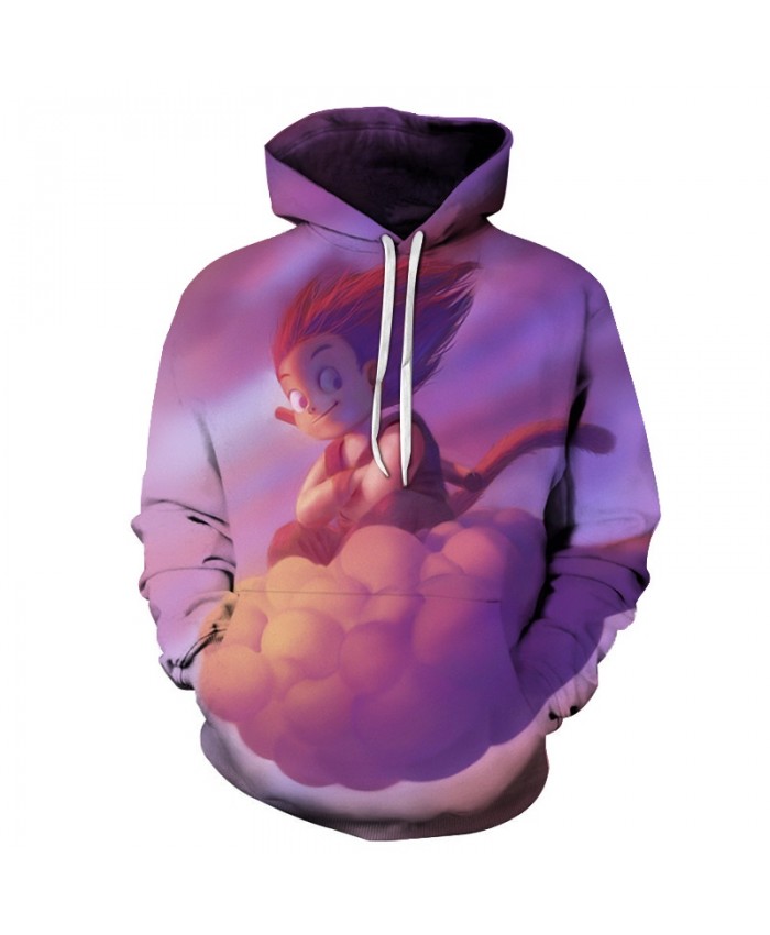 Goku Baby in the Clouds Dragon Ball Hoodies Men Women 3D Hoodie Sweatshirts Anime Fashion Casual Tracksuits Boy Jackets