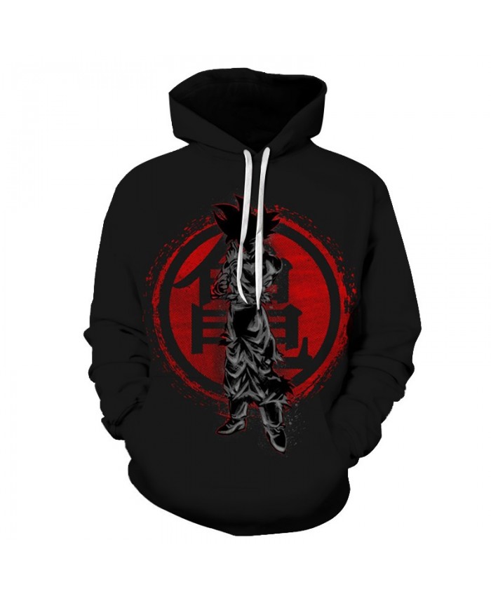 Goku Hoodie Mens Hoodies Dragon Ball Sweatshirt Men Tracksuit Black 3d Print Pullover Anime Coat Streetwear DropShip