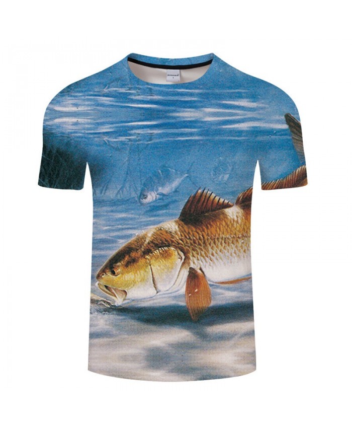 Golden Fish 3D Print T Shirt Men tshirt Summer Casual Slim Men 2021 New Short Sleeve O-neck Tops&Tee Drop Ship