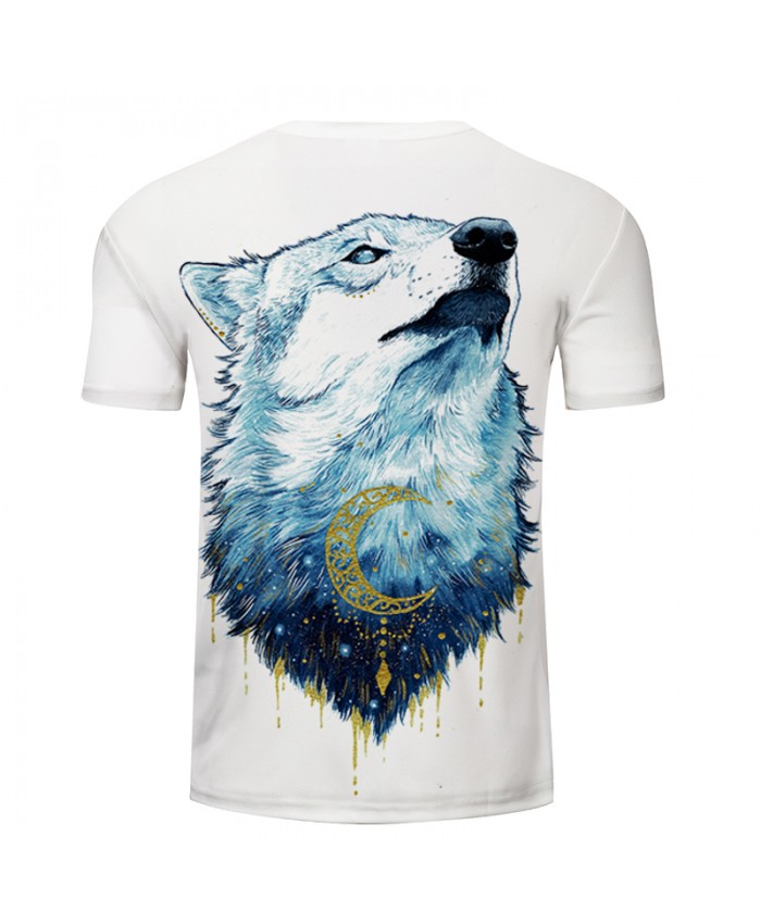 3D Fox T Shirt Short Sleeve Summer Tops Boy Tees Streetwear