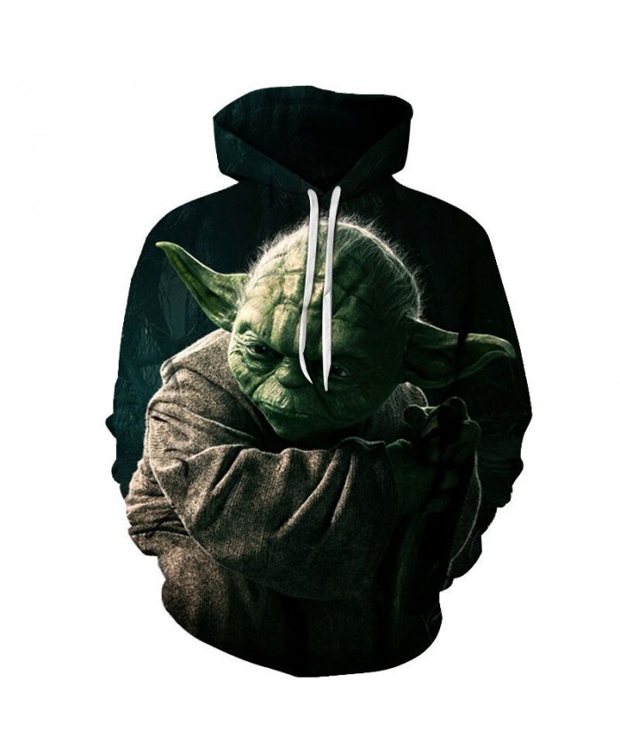 Green Ear Star Wars 3D Printed Mens Pullover Sweatshirt Clothing for Men Custom Autumn Pullover Hoodie Drop Ship