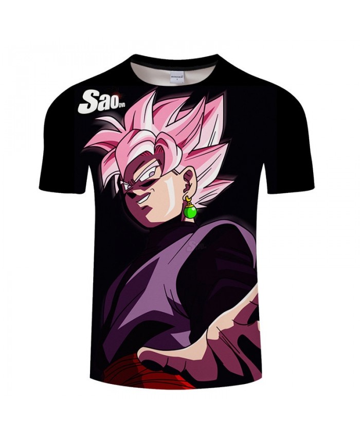 Green Earrings Cartoon Goku Dragon Ball 3D Print Men tshirt Anime Casual Summer Short Sleeve Male O-neck Drop Ship