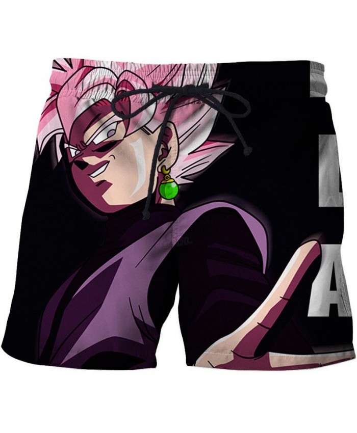 Green Earrings Dragon Ball Men Anime 3D Stone Printed Beach Shorts Casual Male Quick Drying Breathable Board Shorts