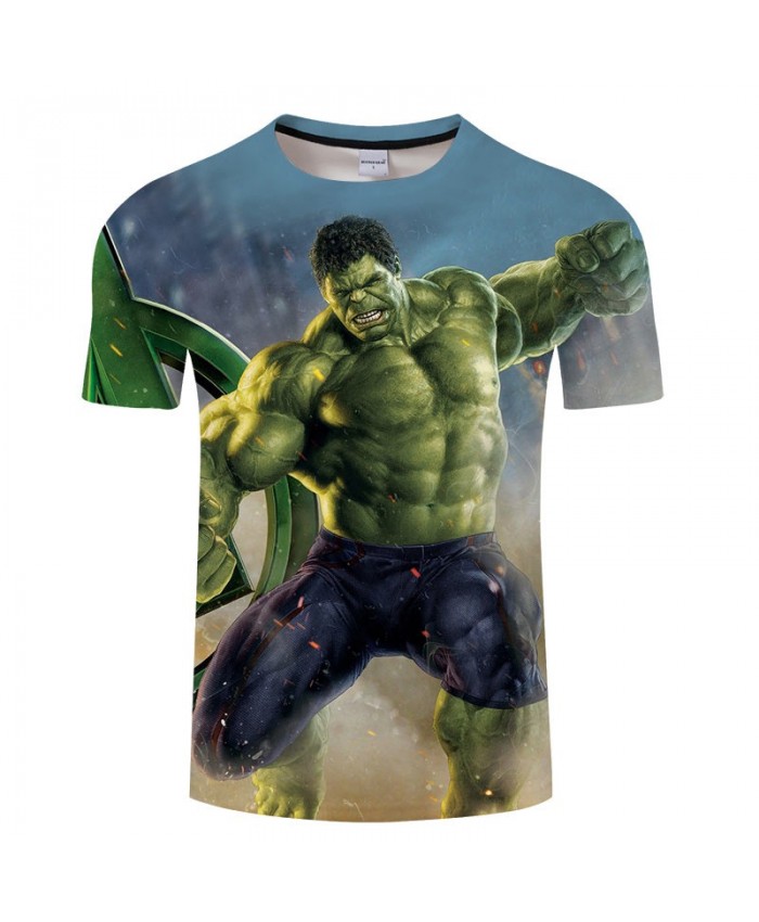 Green Man 3D Print T Shirt Men Fitness Shirt Casual Short Sleeve T Shirt Crossfit Shirt Marvel Tops&Tees O-neck Men