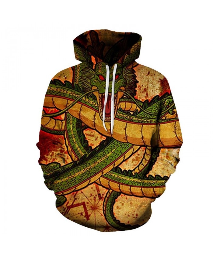 Green Pattern 3D Printed Mens Pullover Sweatshirt Pullover Casual Hoodie Men Fashion Hoodie Streetwear Sweatshirt