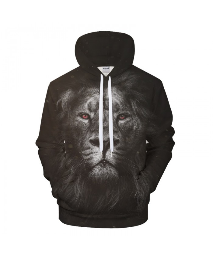 Grey Lion 3D Hoodie Men Hoody Casual Tracksuit Groot Sweatshirt Brand Pullover Streetwear Animal Coat Autumn DropShip