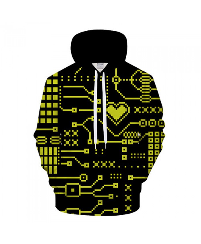 Grid Hoodies Men 3D Hoody Anime Sweatshirt Casual Tracksuit Funny Pullover 6XL Coat Streatwear Hoodie Novelty Dropship
