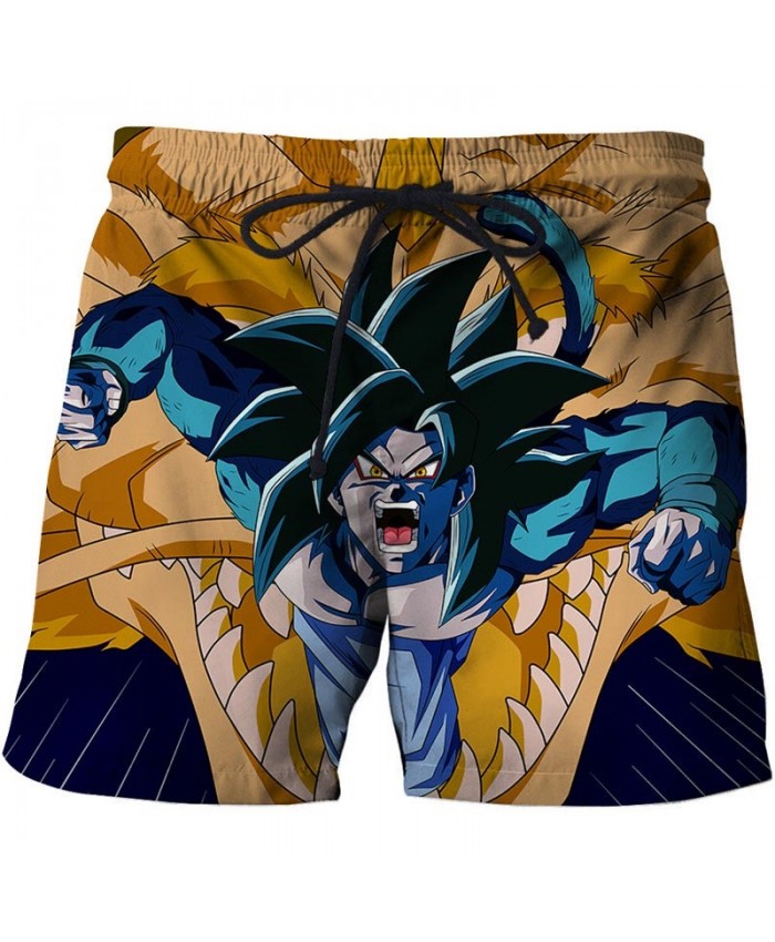 Grimace In Pain Dragon Ball Men Anime 3D Printed Beach Shorts Casual Summer Male Quick Drying Breathable Board Short