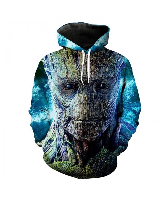 Guardians of the Galaxy Groot Rocket Raccoon Fashion Streetwear 3D Sweatshirt Sportwear E