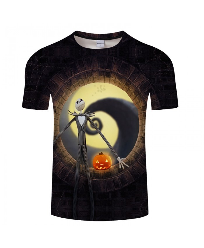 Halloween 3D Print T shirts Men T-shirts Brand Tops Tee Anime Streetwear Summer Short Sleeve tshirt O-neck Drop Ship