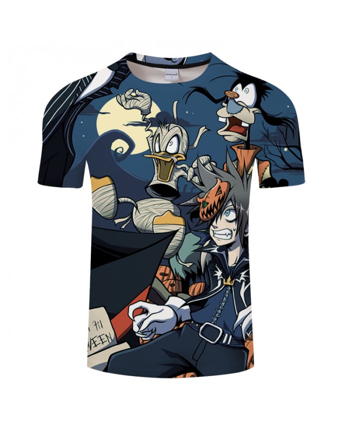 Halloween Cartoon 3D Print T shirt Men T-shirt Brand Tops Tee Streetwear Summer Short Sleeve tshirt O-neck Drop Ship