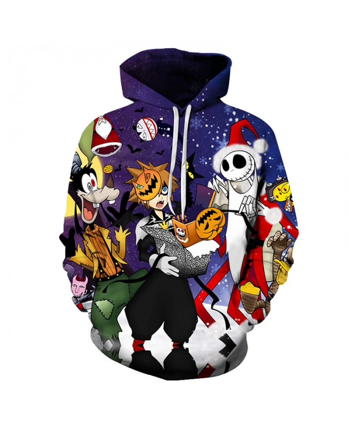 Halloween Festival 3D Hoodies Men Hoody Harajuku Hoodie Streatwear Sweatshirt Tracksuit Pullover Hip Hop Dropship