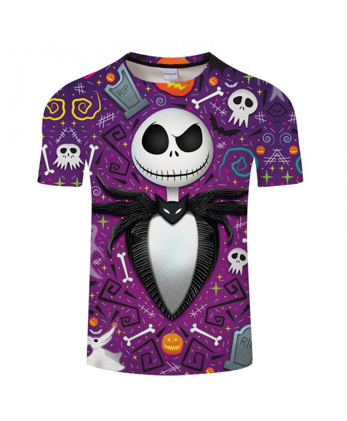 Halloween Monster 3D T shirts Men T-shirts Brand Tops Tee Streetwear Summer Short Sleeve tshirt O-neck Drop Ship