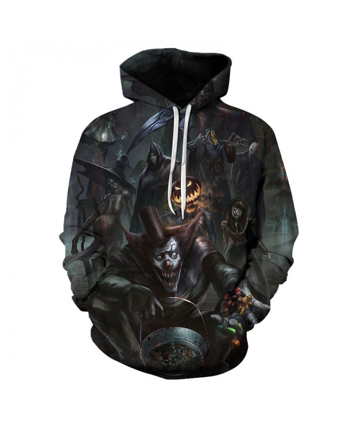 Halloween Night 3D Print Hoodies Men Hoody Harajuku Hoodie Streatwear Sweatshirt Tracksuit Pullover Hip Hop Dropship
