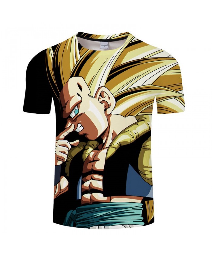 Hand Covering The Nose Cartoon Goku Dragon Ball 3D Print Men tshirt Anime Casual Short Sleeve Male O-neck Drop Ship