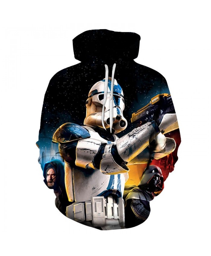 Hand Gun Star Wars 3D Printed Mens Pullover Sweatshirt Clothing for Men Custom Pullover Hoodie Casual 2021 Drop Ship