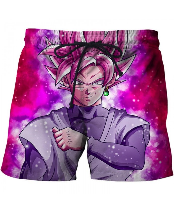 Hand On Chest Dragon Ball Men Anime 3D Stone Printed Beach Shorts Casual Male Quick Drying Breathable Board Shorts