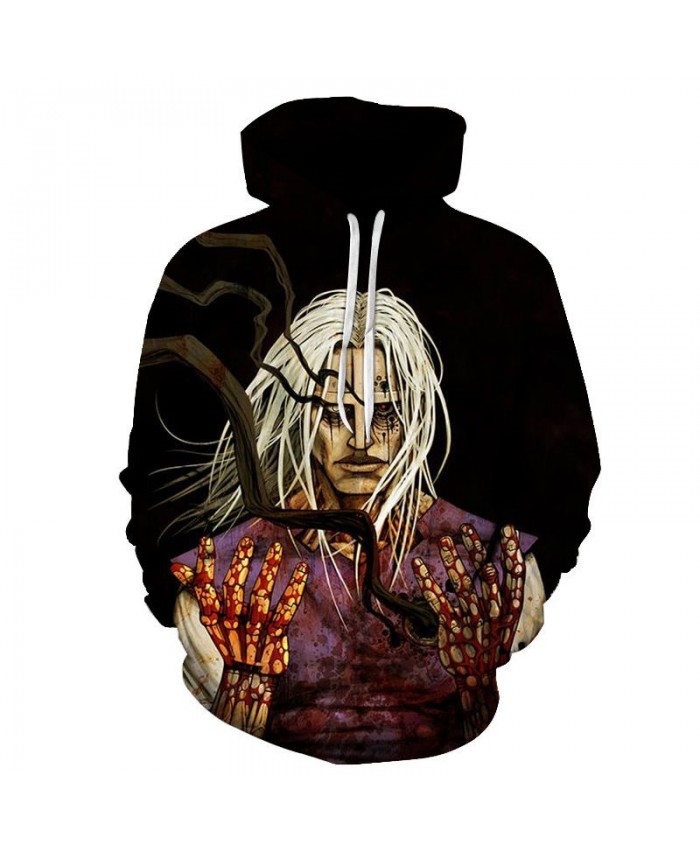 Hands Covered With Blood 3D Print Men Pullover Sweatshirt Clothing Pullover Hoodie Streetwear Sweatshirt Casual Men