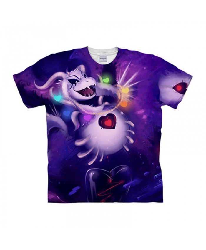 Happy Animals Undertale 3D Print Men tshirt Crossfit Shirt Casual Short Sleeve Male T Shirt Men Brand Round Neck
