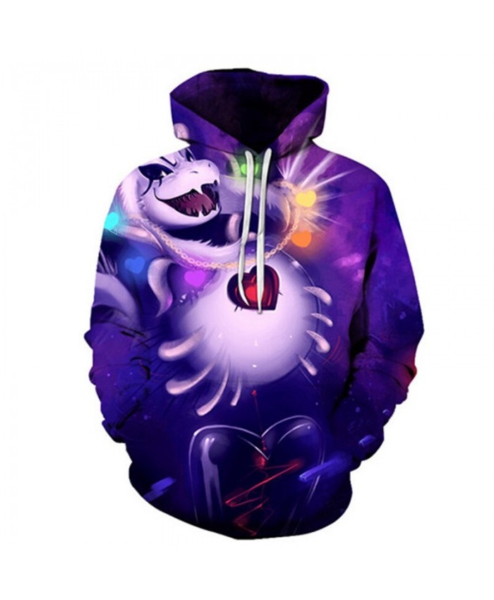 Happy Animals Undertale 3D Print Mens Pullover Sweatshirt Fashion Casual Quality Men Hoodies Custom Pullover Hoodie