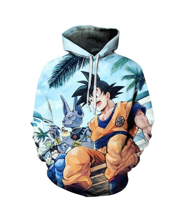 Happy Goku Dragon Ball Hoodies Men Women 3D Hoodie Dragon Ball Z Sweatshirts Anime Fashion Casual Tracksuits Boy Jackets