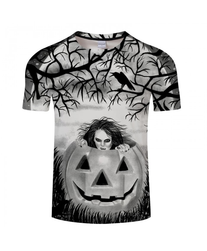 Happy Halloween 3D Print T shirts Men T-shirts Brand Tops Tee Streetwear Summer Short Sleeve tshirt O-neck Drop Ship