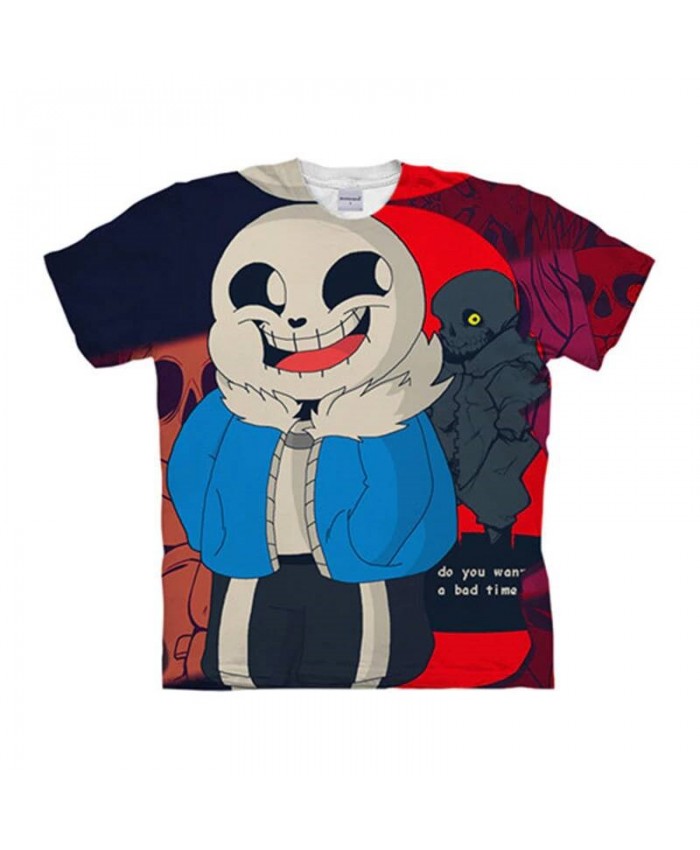 Happy Smile Undertale 3D Print Men Anime tshirt Crossfit Shirt Casual Short Sleeve Male T Shirt Men Brand O-neck