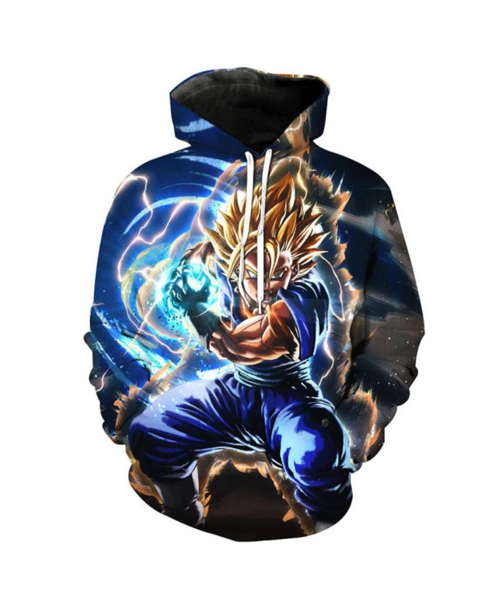 Harajuku 3D Print Dragon Ball Z Hoodies Men/Women Sweatshirts Hoody Cartoon Anime Dragon Ball Super Boy/Girls Polluver A