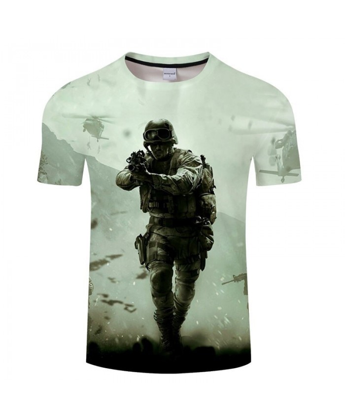 Harajuku Men t-shirt Anime Soldier Print Tees Short Pullovers Casual Male t shirts Brand t shirt Sweatshirts Tops